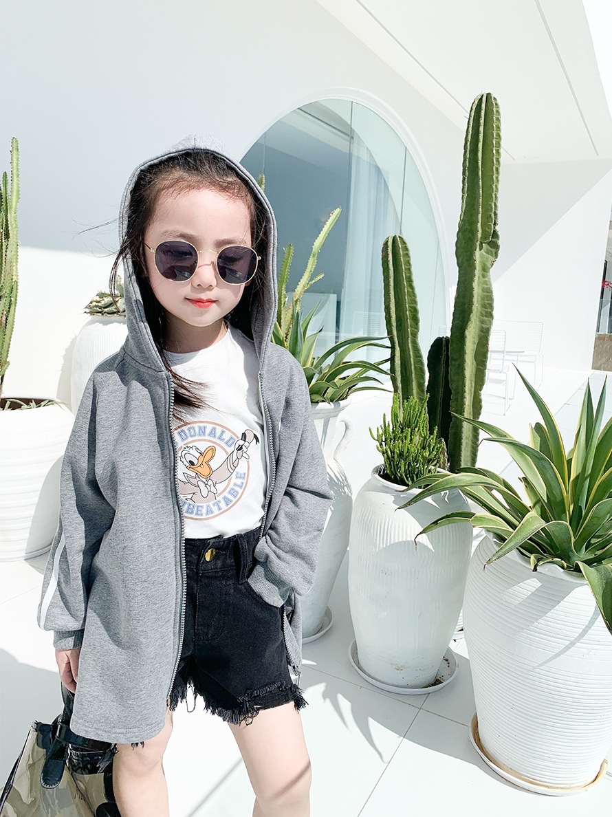 Girls Spring And Summer Washed Jeans Shorts Thin All-match Mid-waist Pants Girls Hot Pants