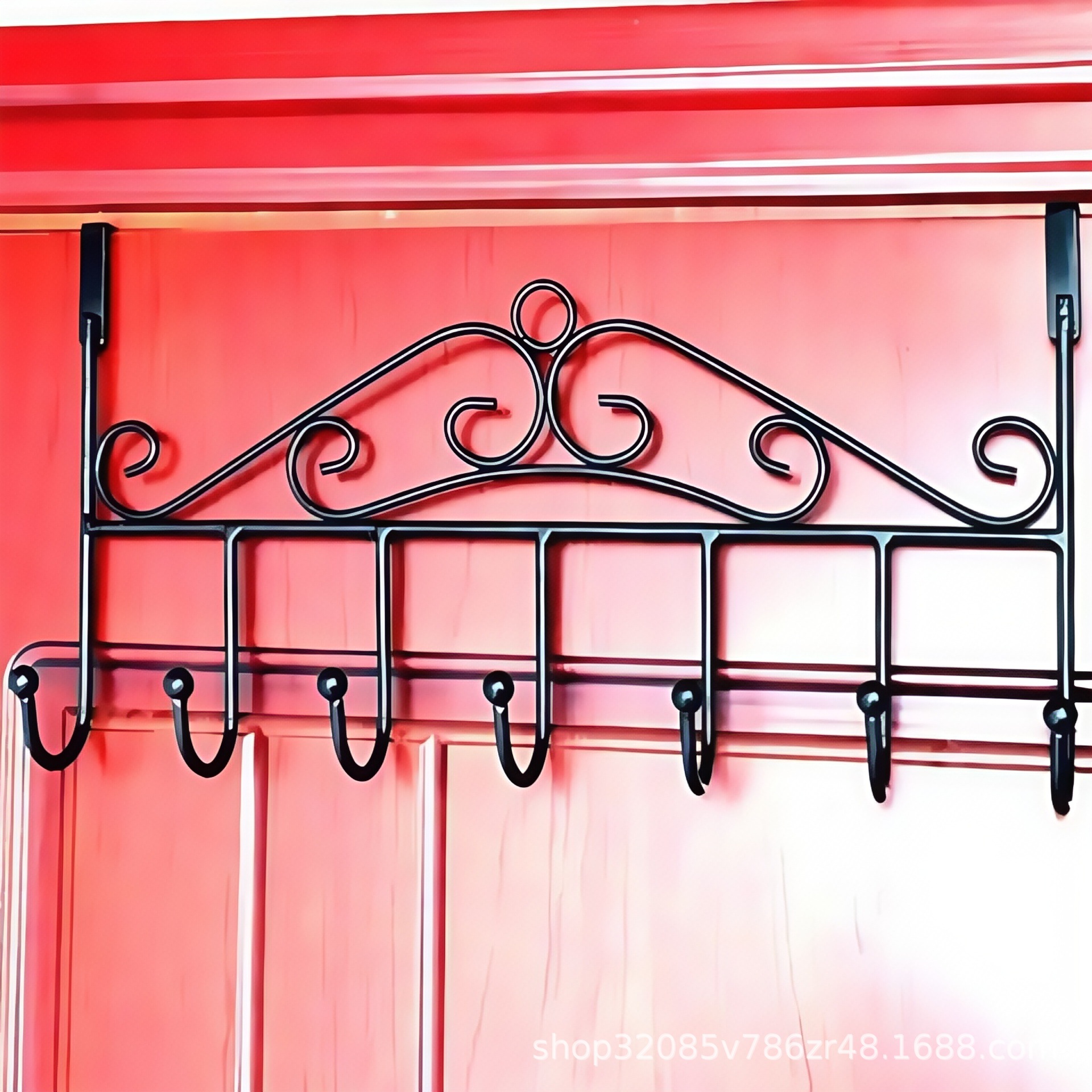 Punch-Free Door Hook Storage Rack Wall Hanger Bathroom Entrance Clothes Hanger Storage Hook