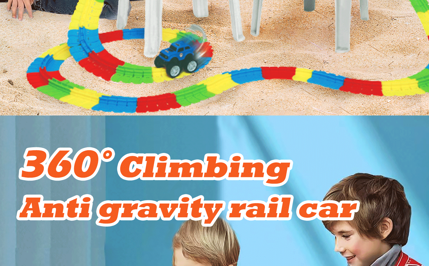 Anti-gravity rail car (luminous version)