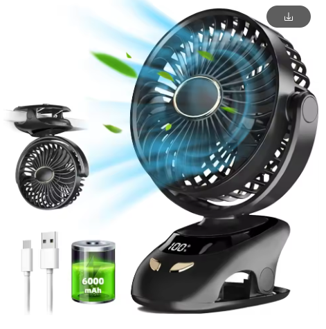 Rechargeable Clip-On Fan