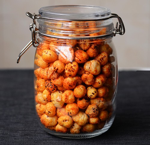 Sealed Glass Jar of Roasted Foxnuts
