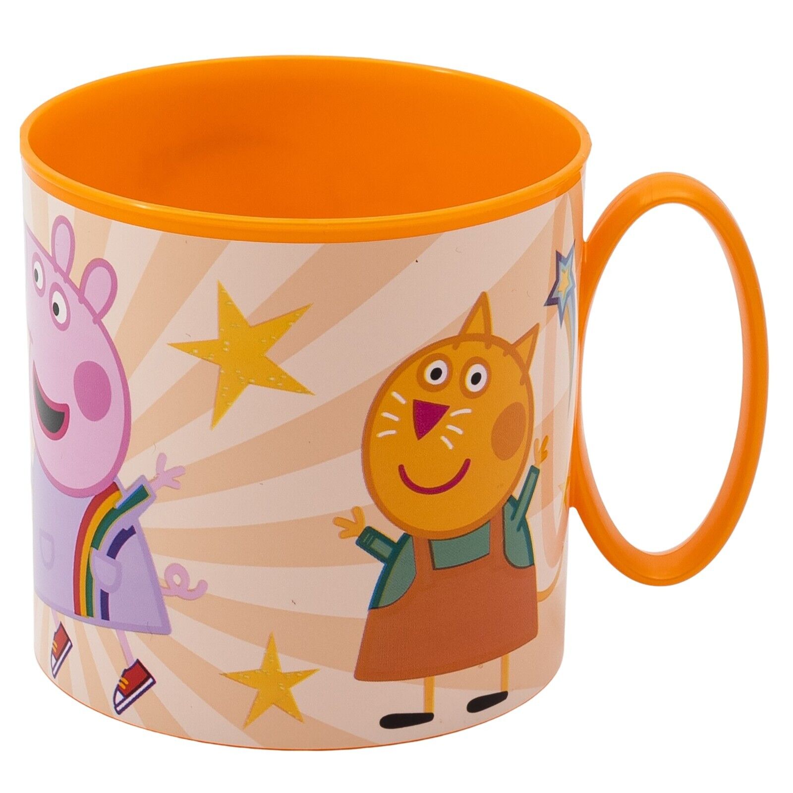  Kids Cute Mini Tiny Mug 265ML Mugs Character Cartoon Drinking Re-Usable Plastic Cup Microwave Safe 7.5cm x 7.5cm 