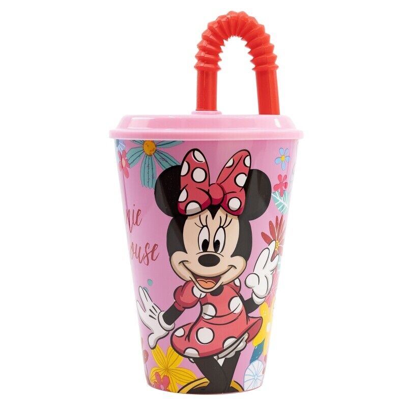 Kids Character Sports Tumblers 430ML Drinking Plastic Cup With Straw