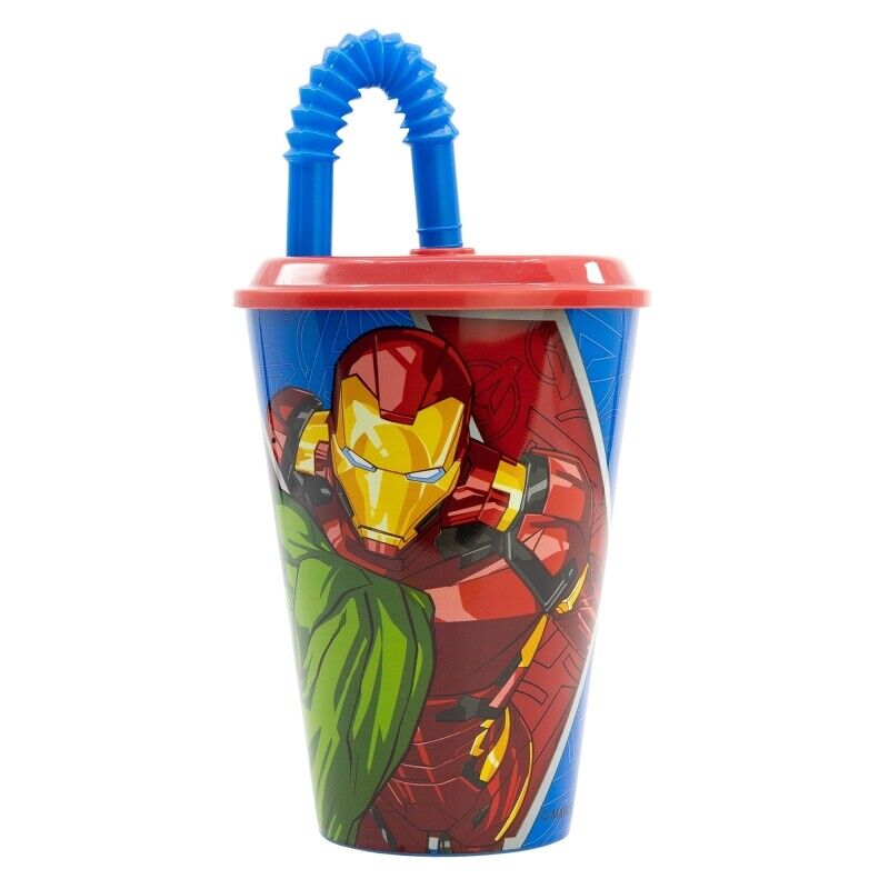  Kids Character Sports Tumblers 430ML Drinking Plastic Cup With Straw