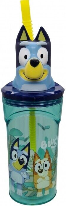 3D Figurine Drinking Tumbler 360ML & Expandable Straw character design