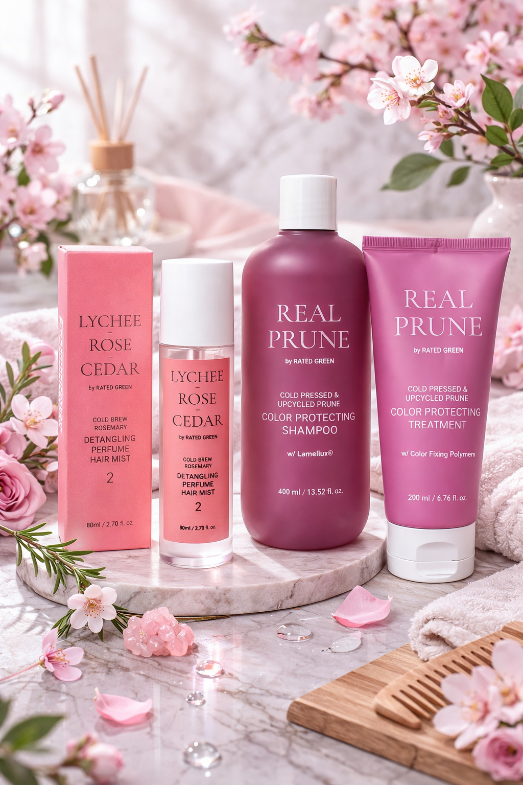 Набір Rated Green Real Prune Шампунь 400мл + Маска 200мл + Парфумований міст 150мл