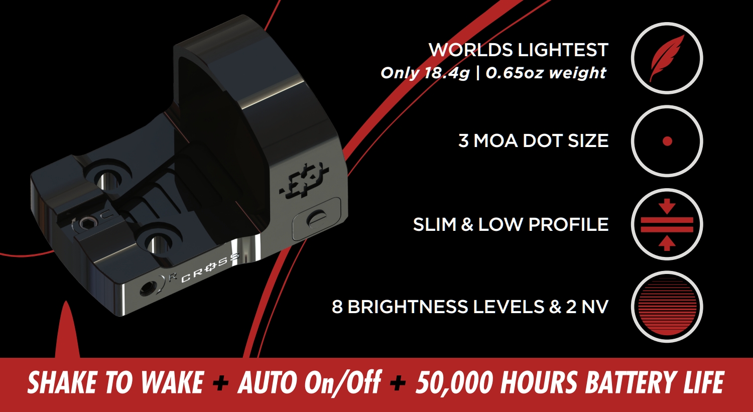 SHADOW Red Dot Optic – RMSc Footprint by Cross Armory