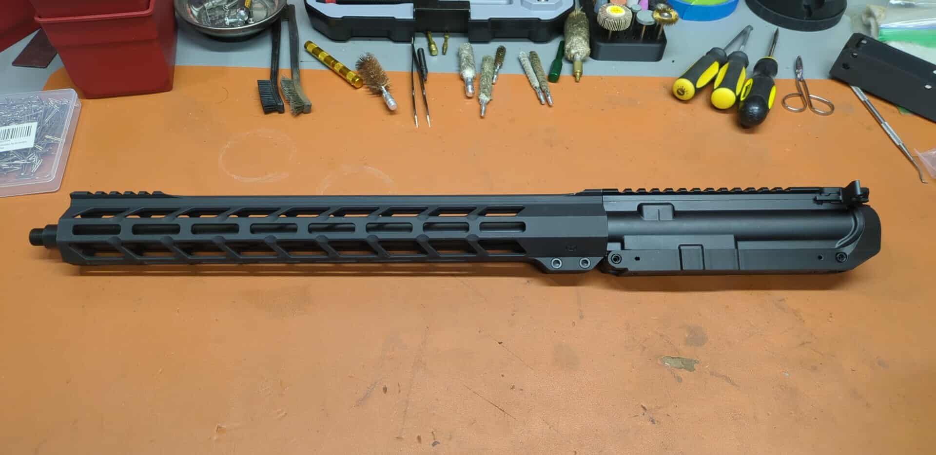 Bishop's AR-9 Conversion Kit. Complete upper receiver and 2 Mags. Everything you need to shoot 9mm through you AR-15 platform.