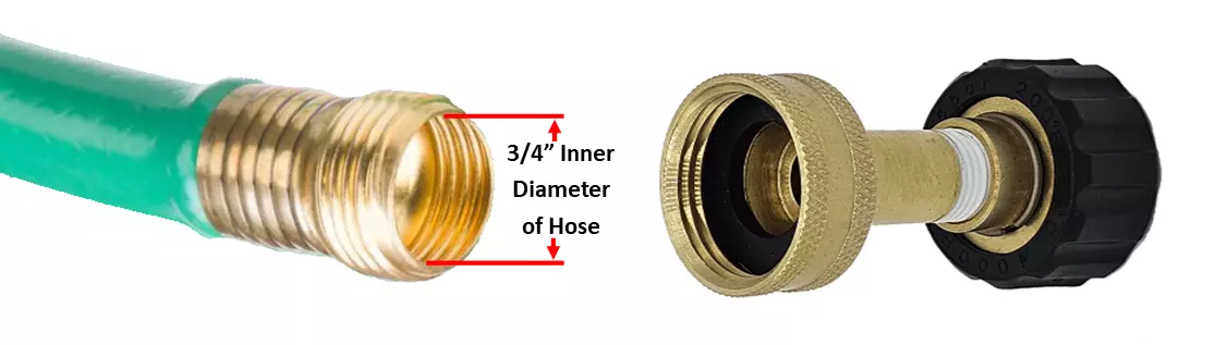 M22-14mm X 3/4" Garden Hose to Spray Gun Adaptor Adapter