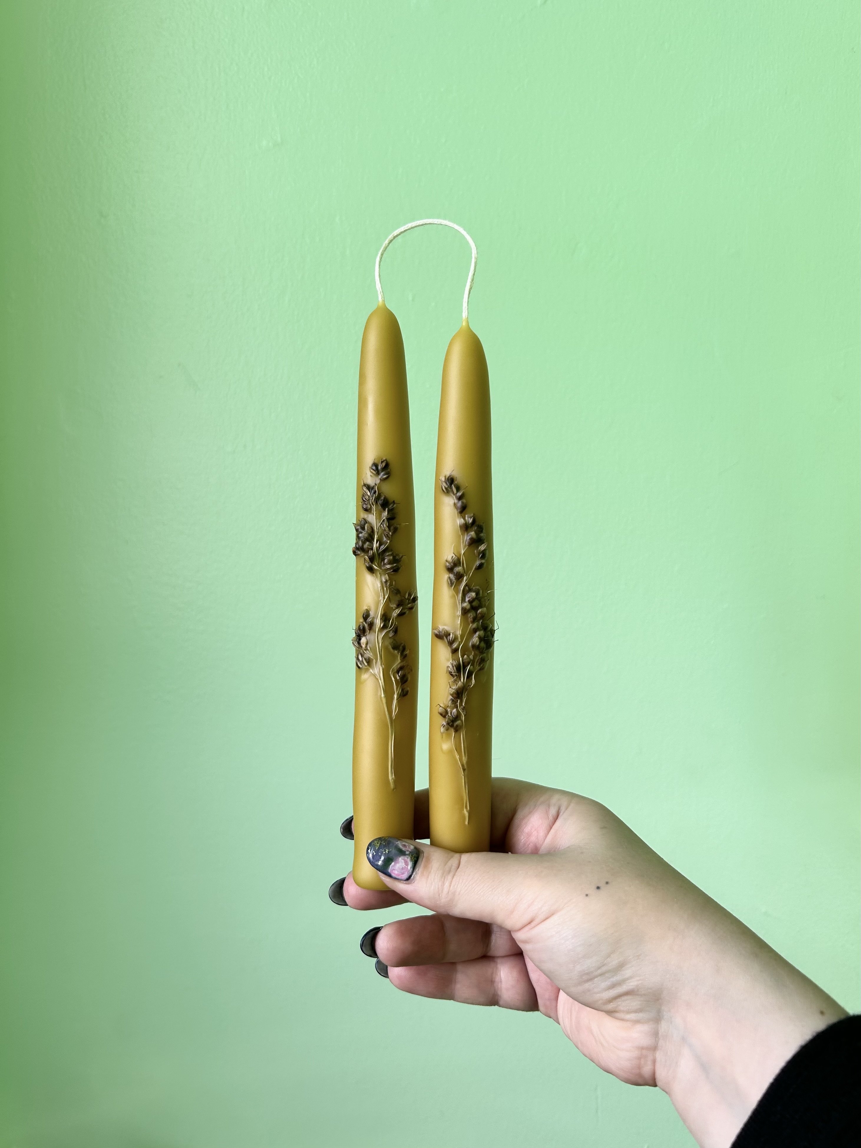 Flora Taper Candle Pair