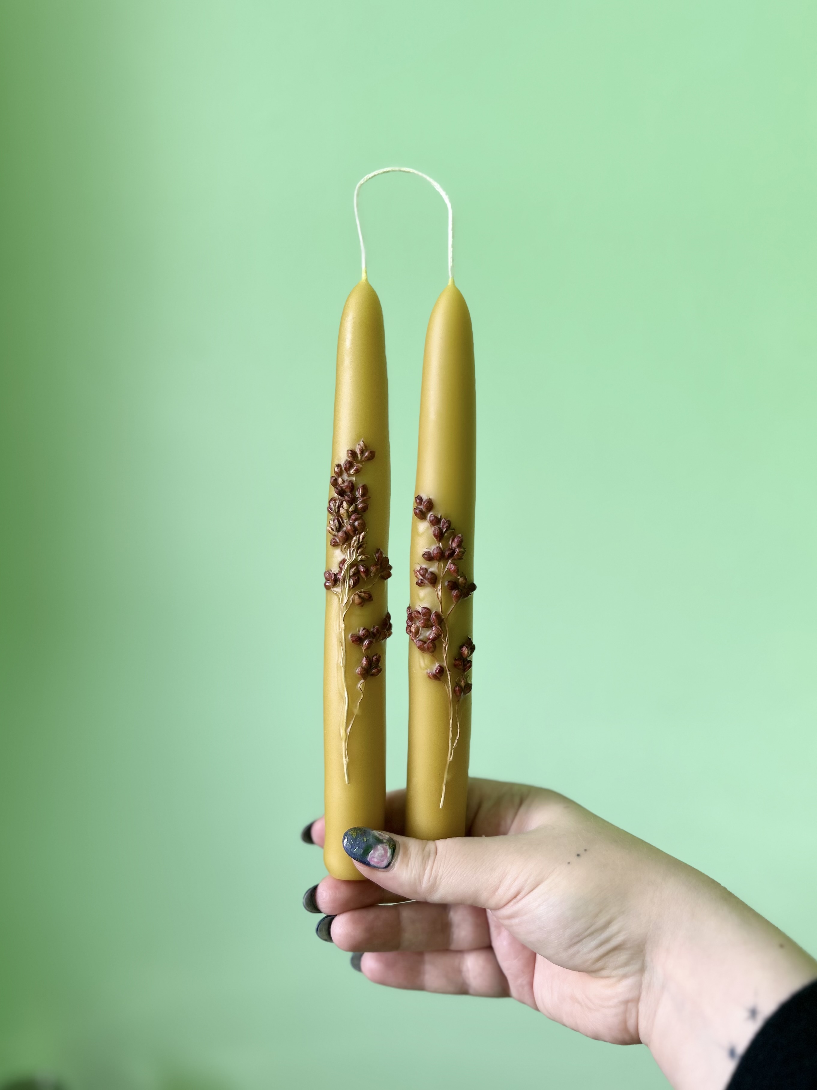 Flora Taper Candle Pair
