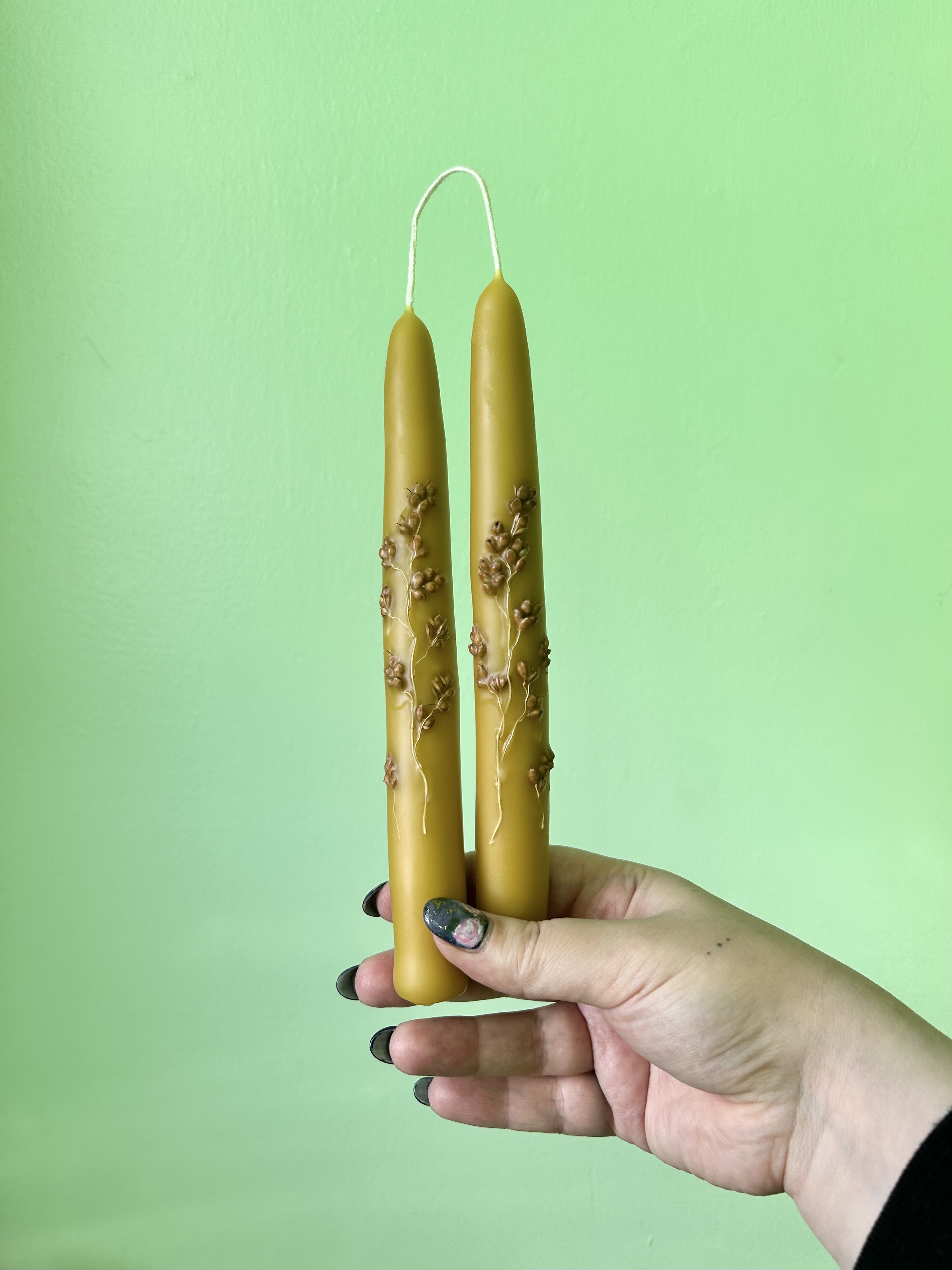 Flora Taper Candle Pair