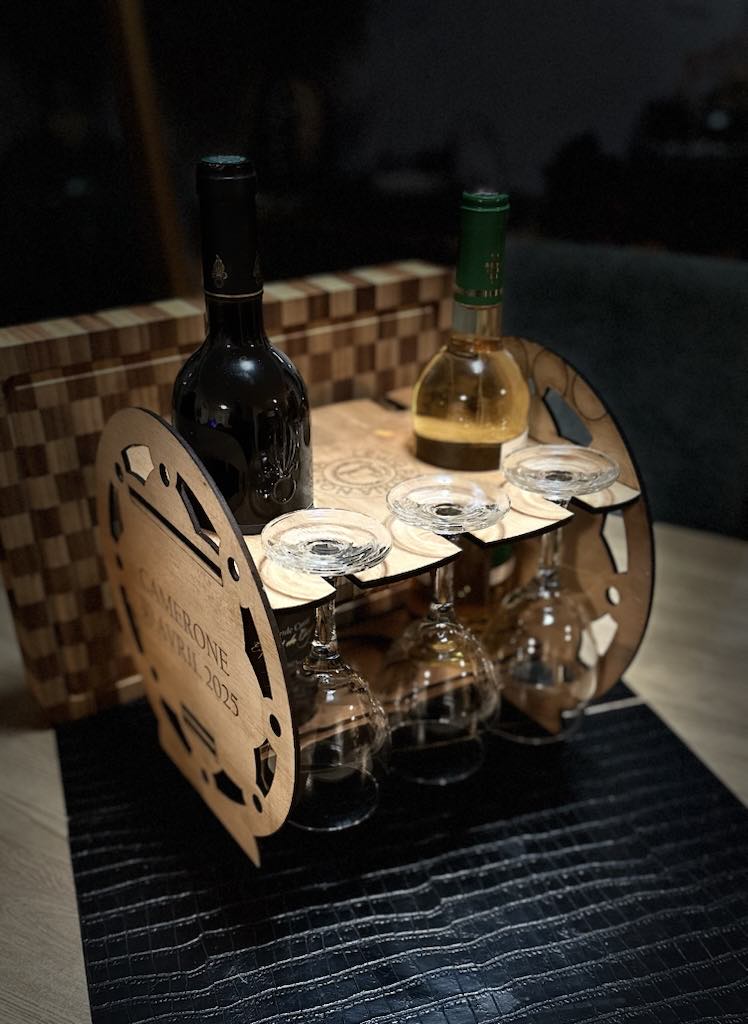 Engraved wine glasses