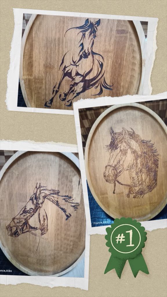 Wooden Cutting Board with Lady Silhouette