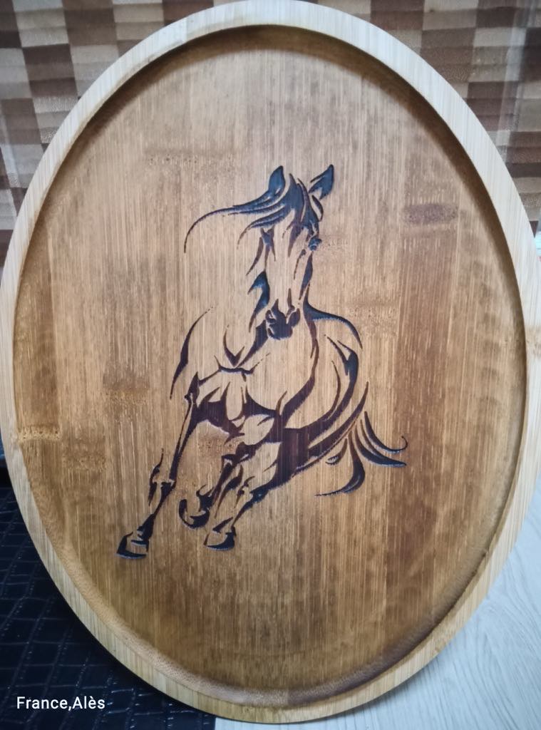 Wooden Cutting Board with Lady Silhouette