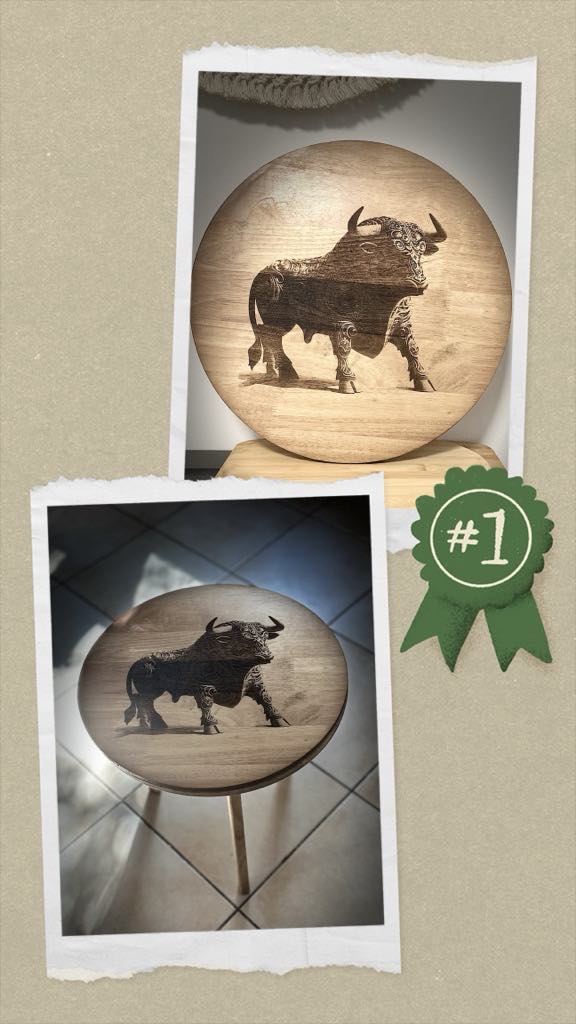 Table de chevet en bois