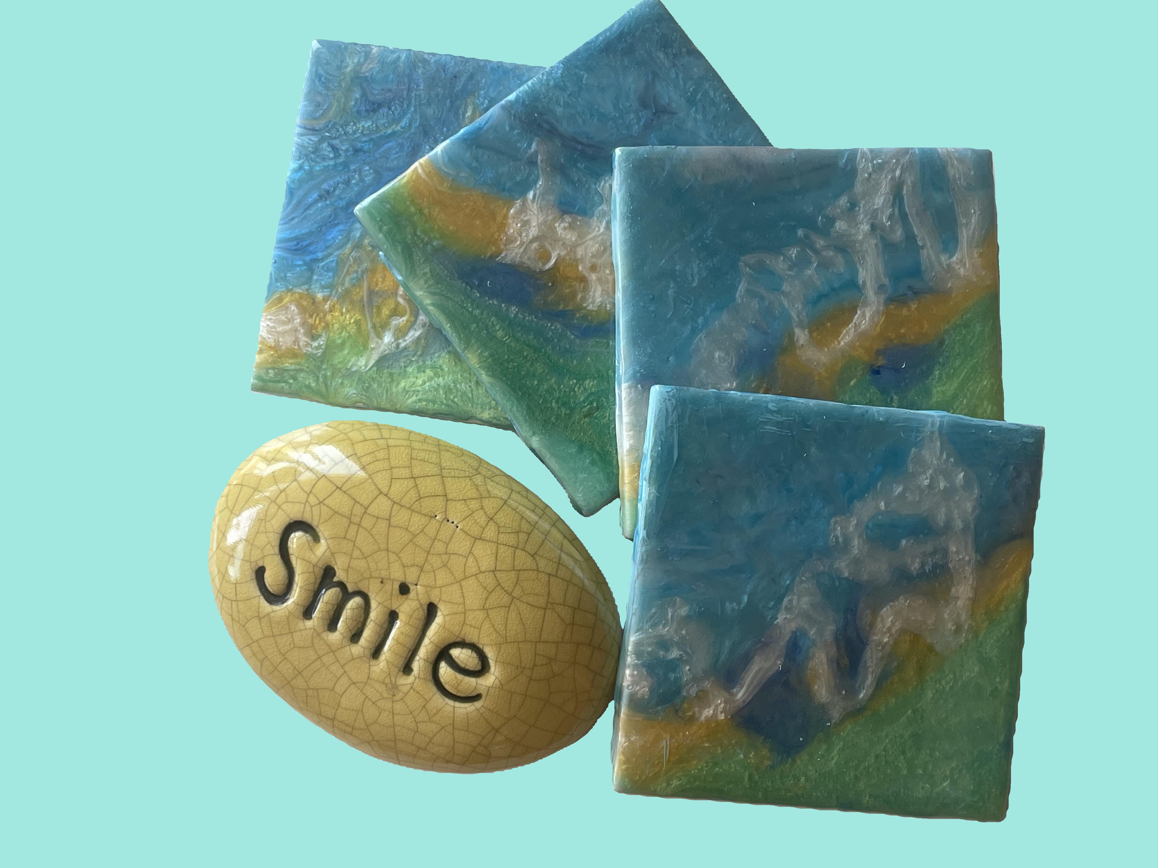 Artistic coasters to brighten your home