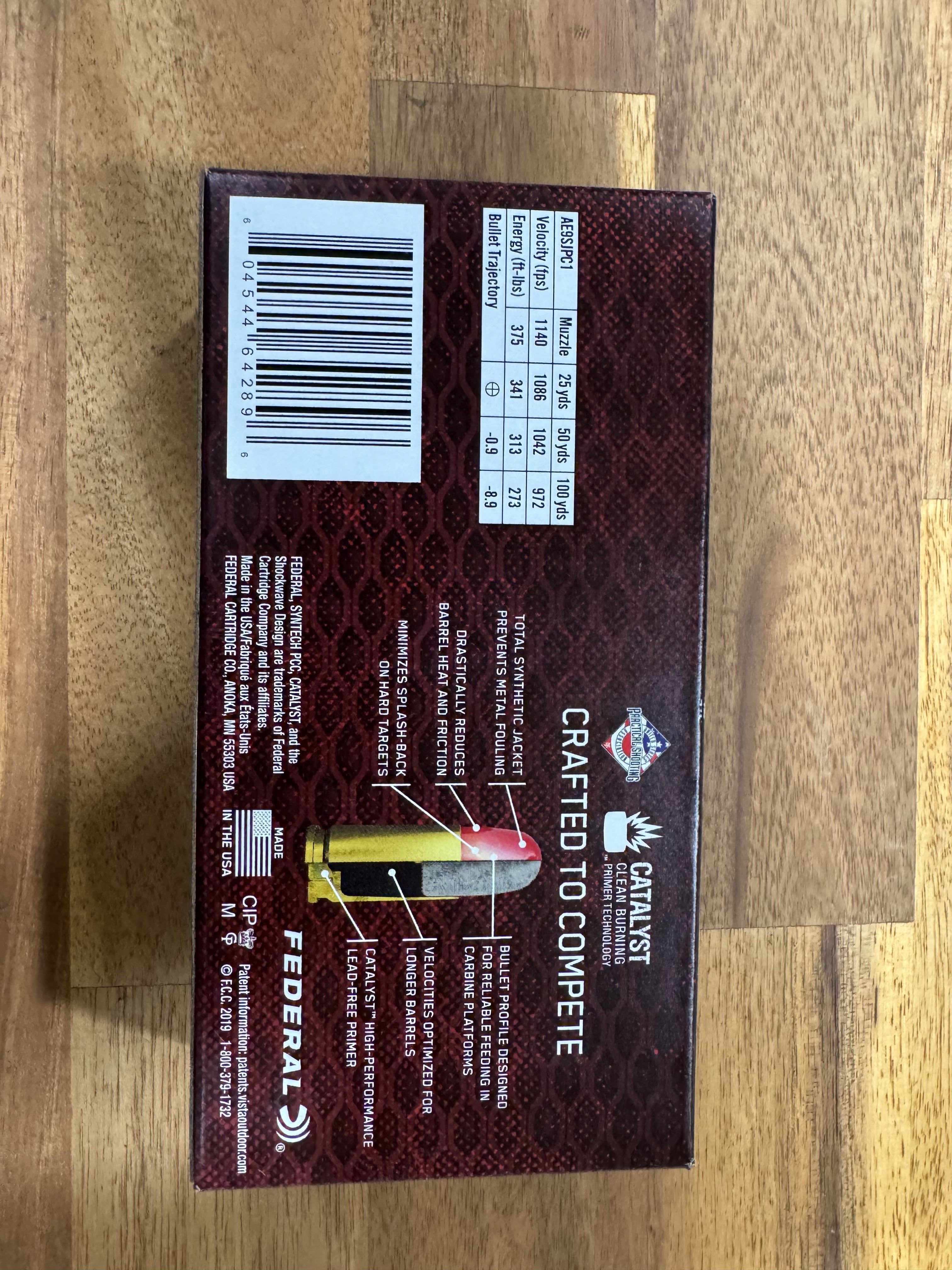 Federal Syntech PCC 9mm Luger Ammunition 130 Grain Total Synthetic Jacket