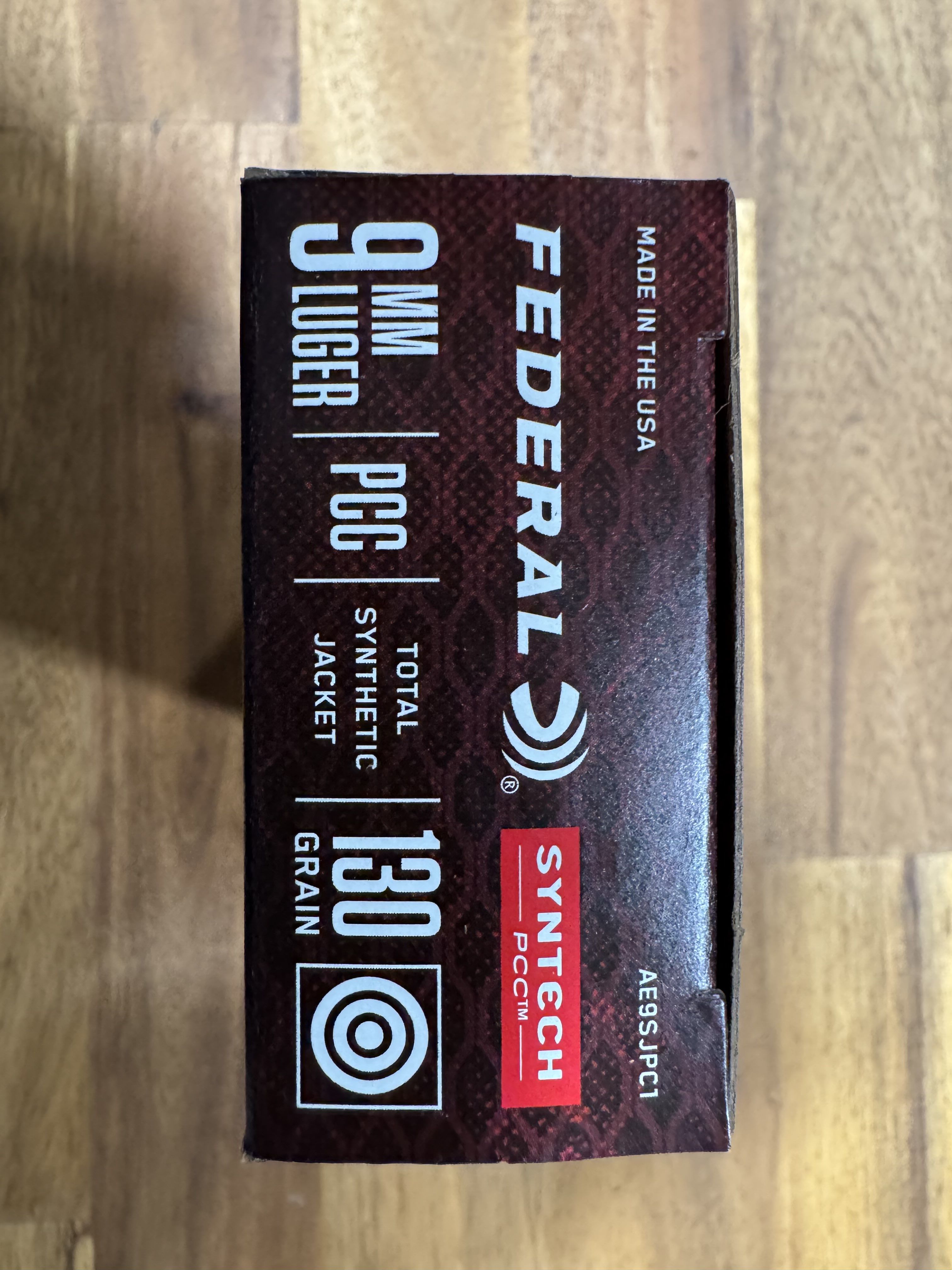 Federal Syntech PCC 9mm Luger Ammunition 130 Grain Total Synthetic Jacket