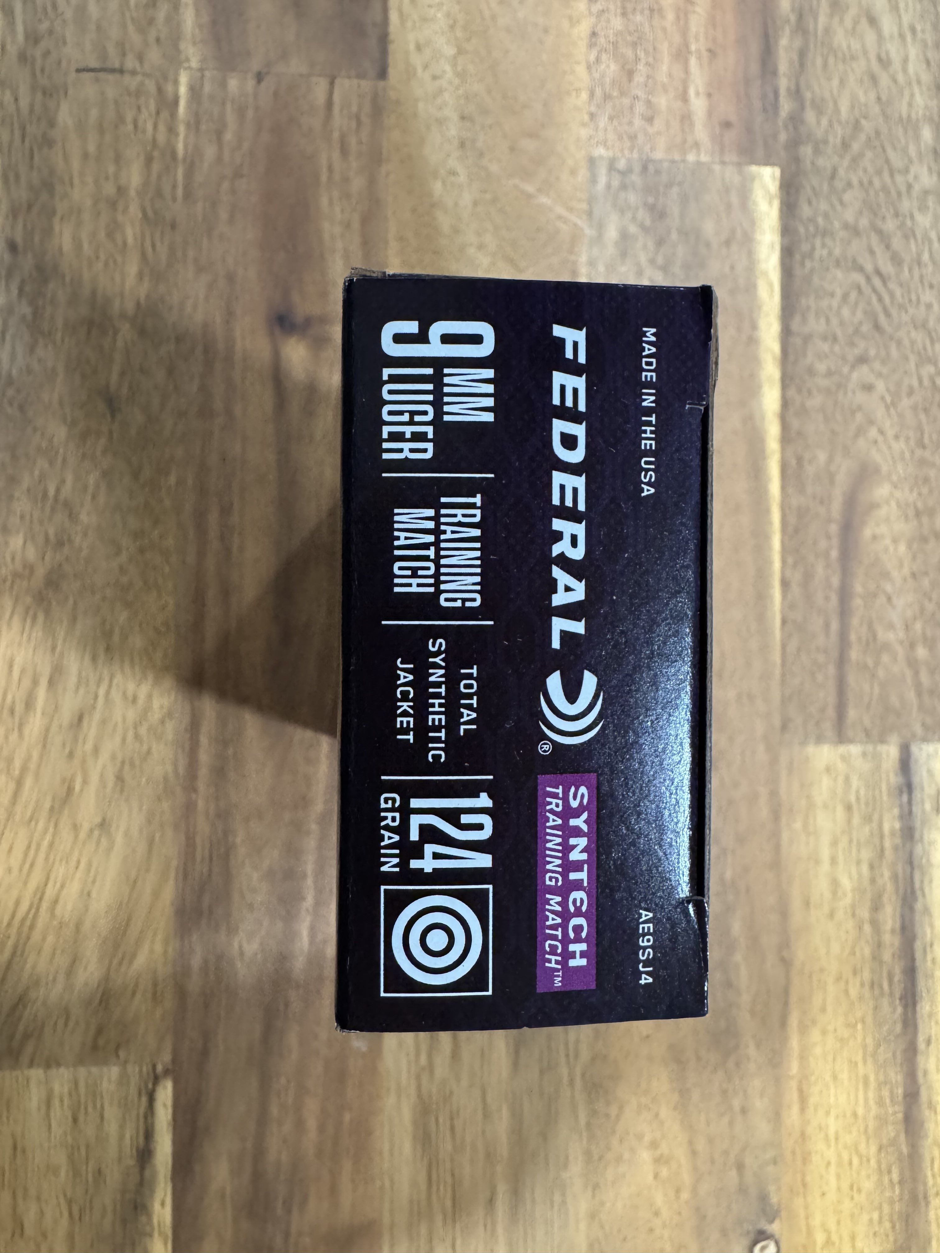 Federal Syntech 9mm Luger Ammunition 124 Grain Total Synthetic Jacket Flat Nose