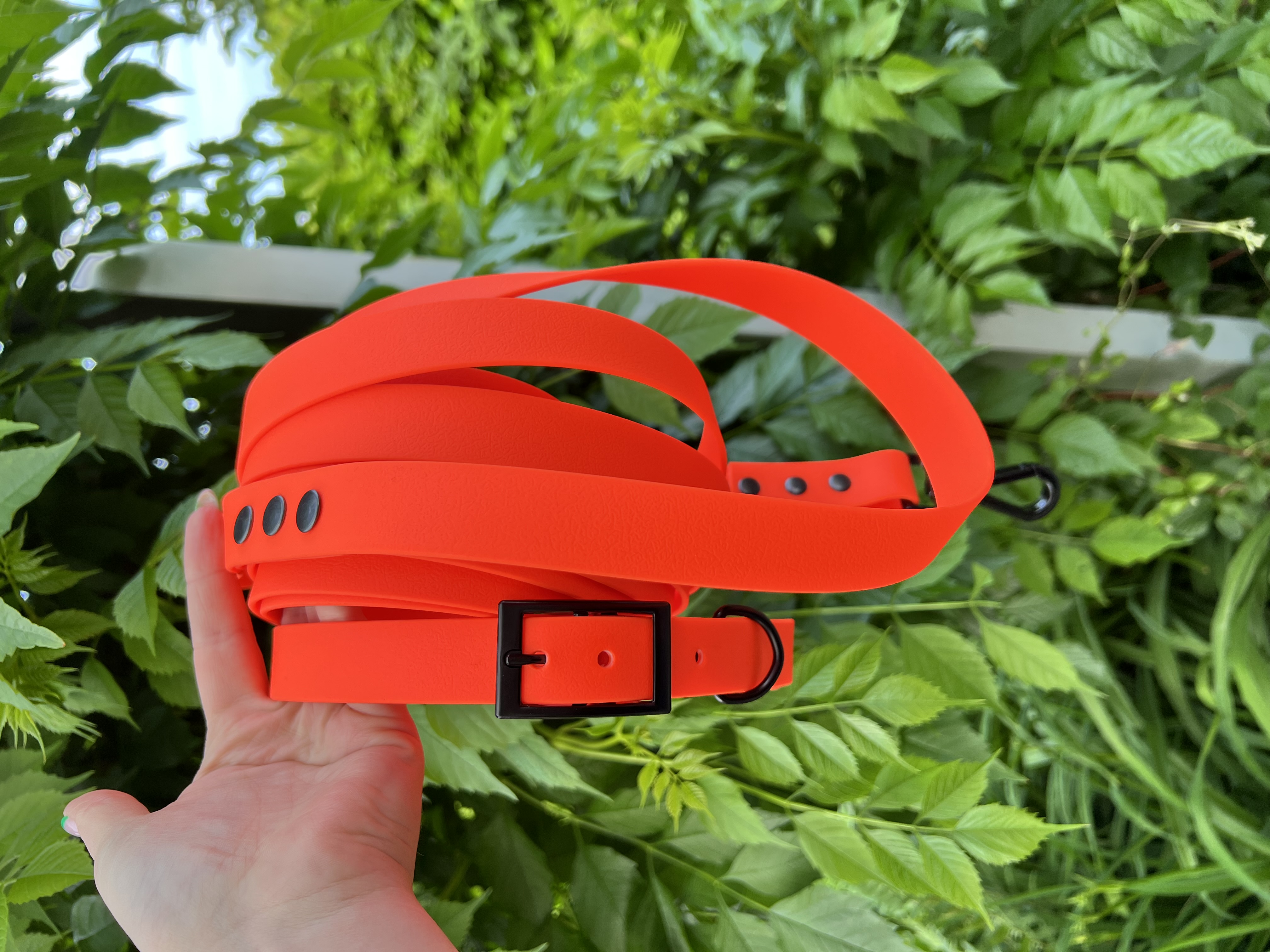 Longe en PVC orange