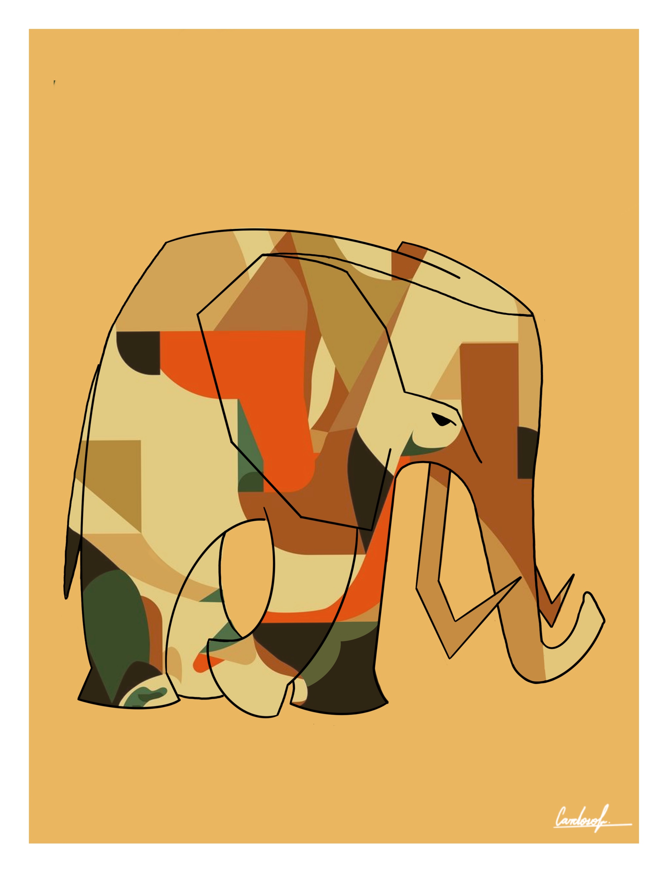 "The Gilded Giant" Print
