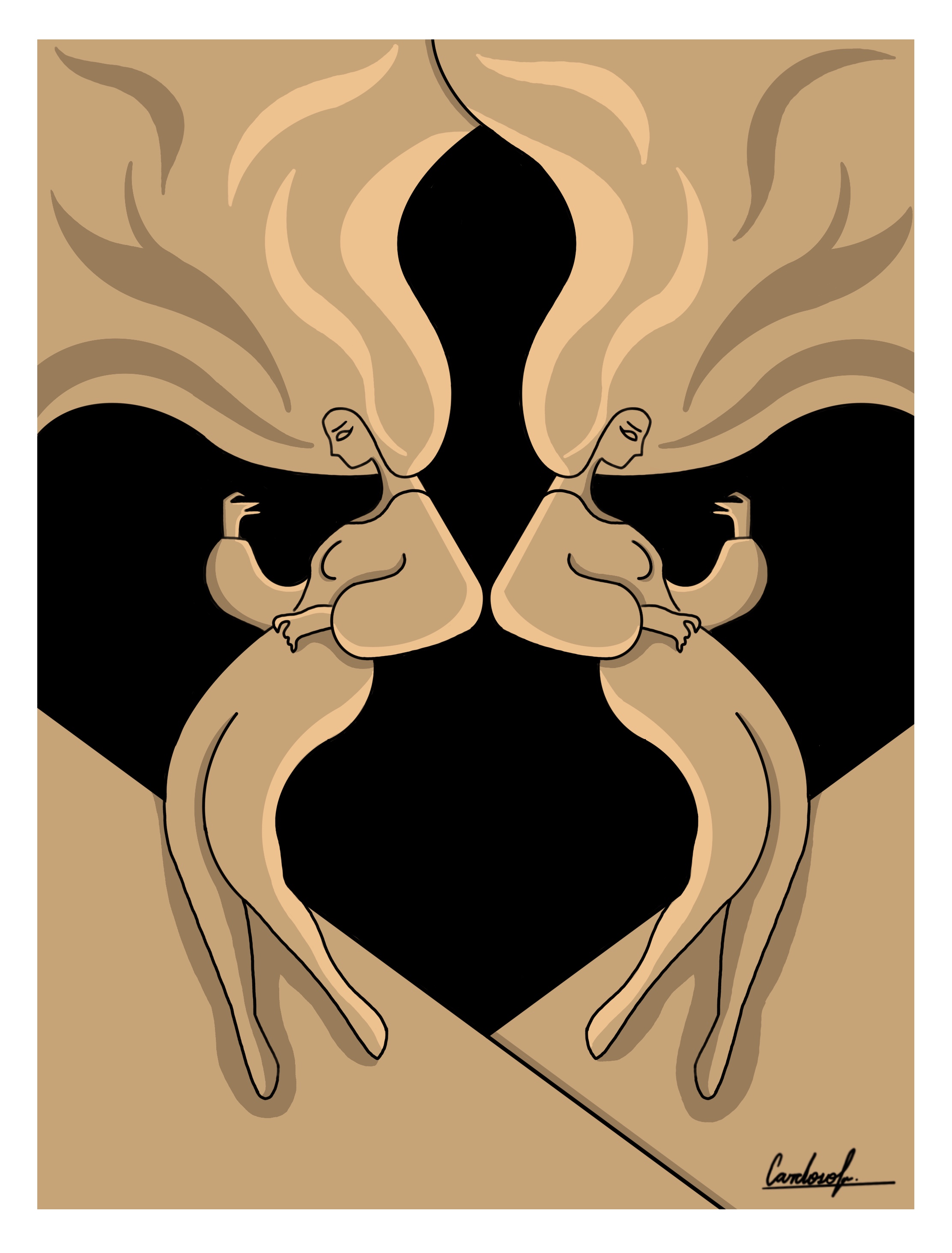 "Twin Reflection: Gemini" Print