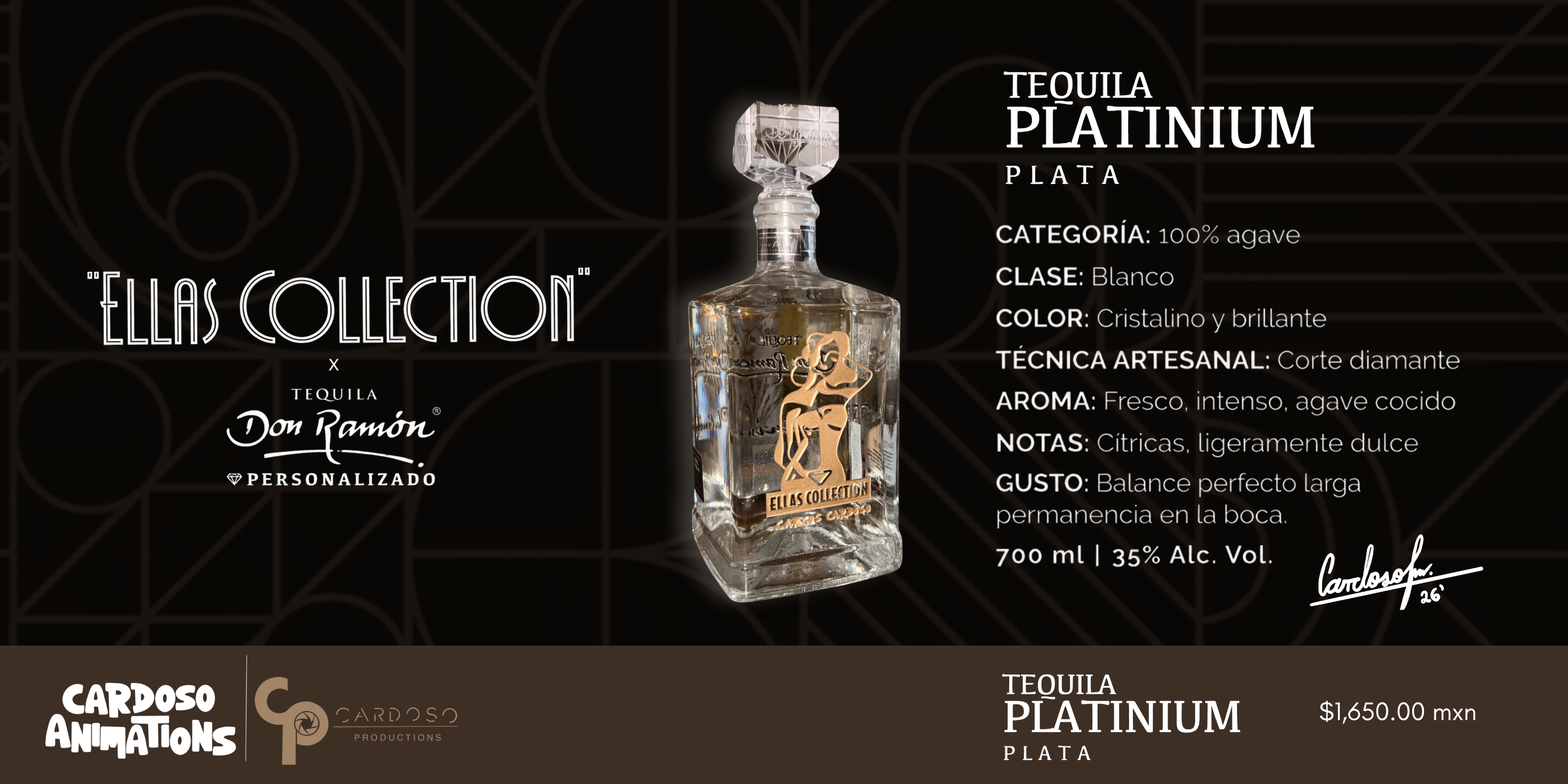 Tequila Platinium Ellas Collection