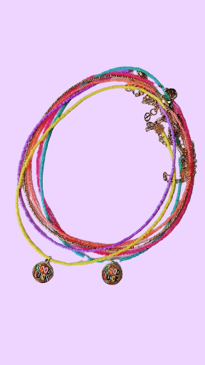 Collar de la suerte multicolor♡