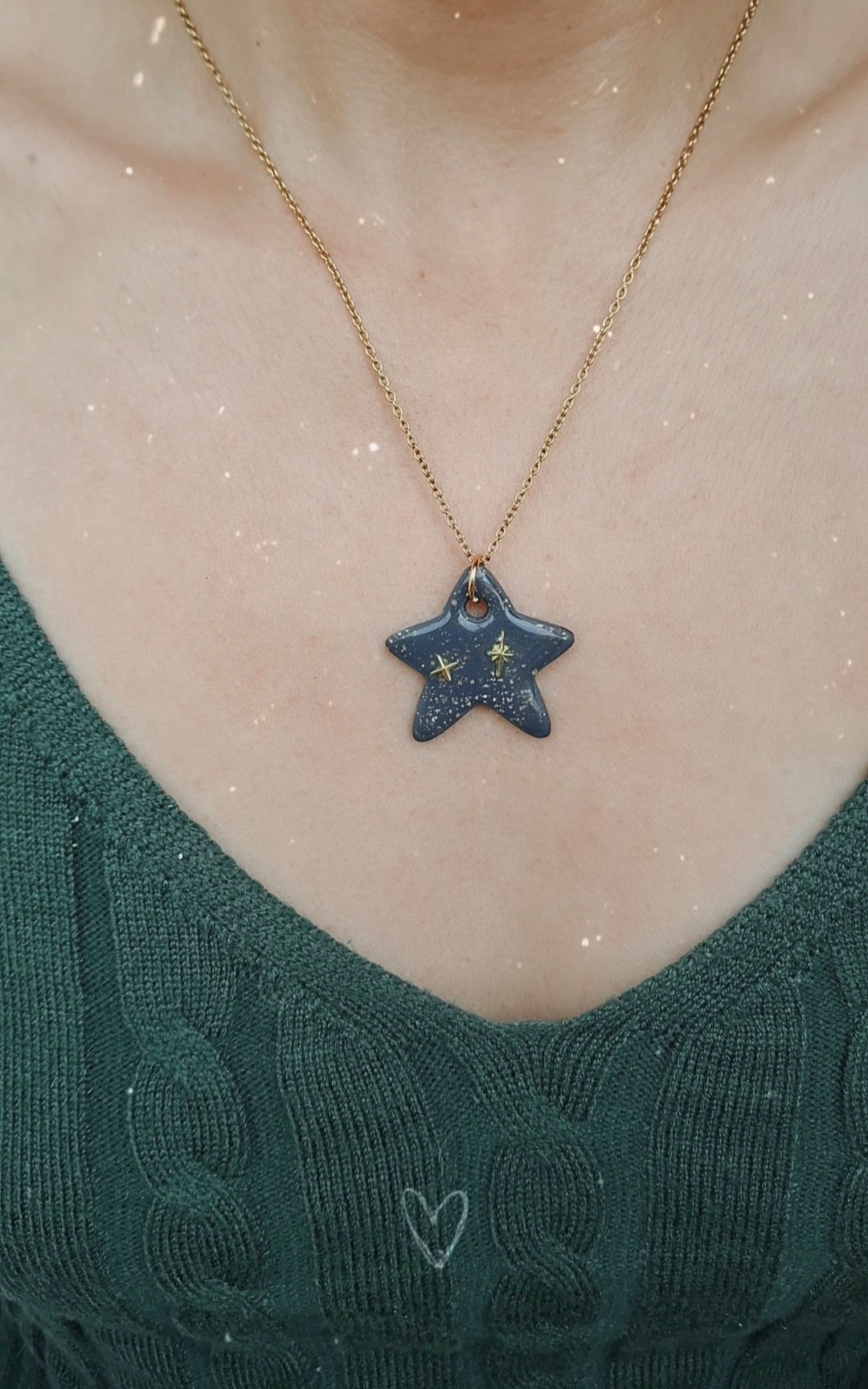 Cadenita estrella índigo ★