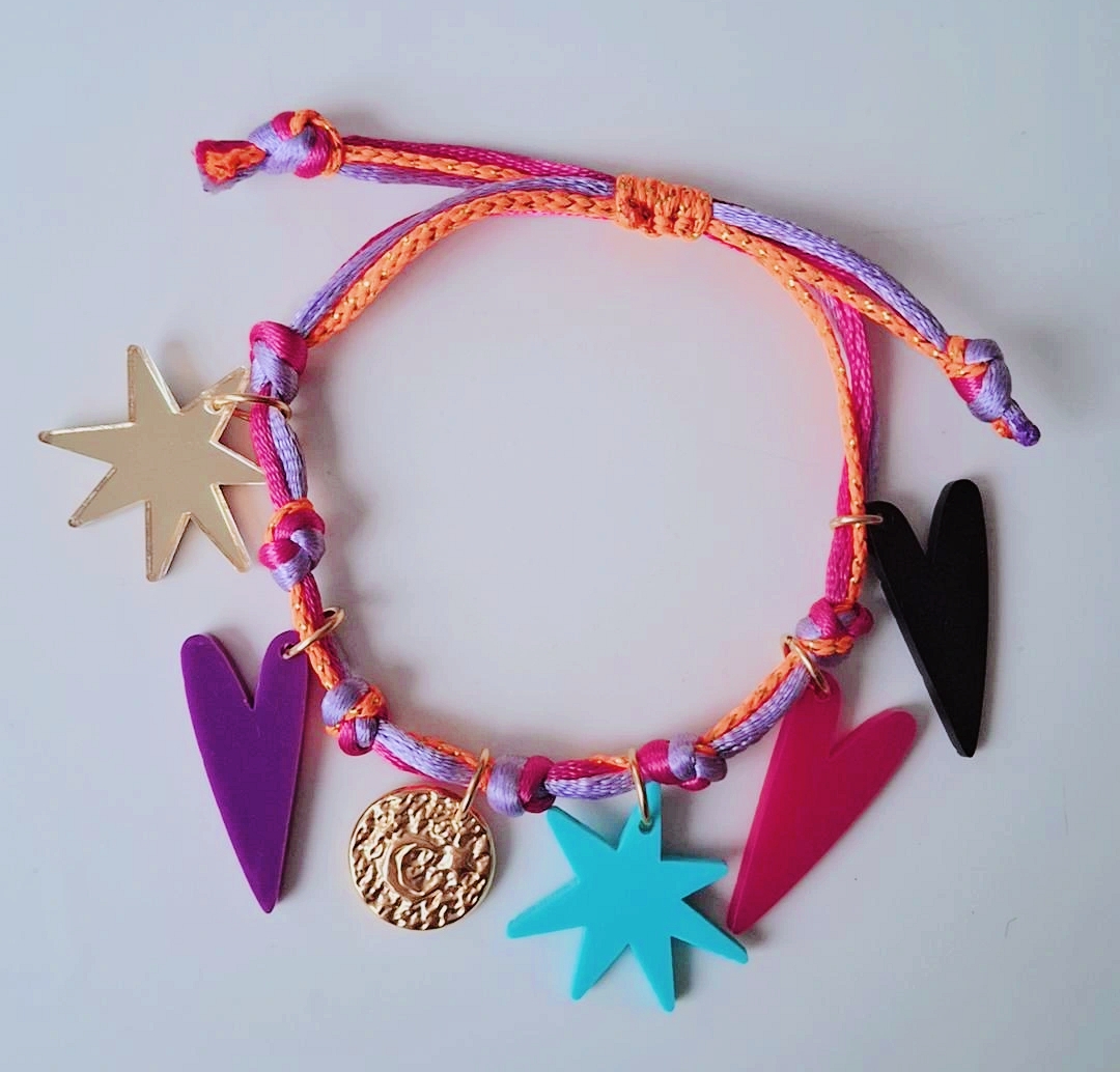 Pulsera de charms colorida♥︎