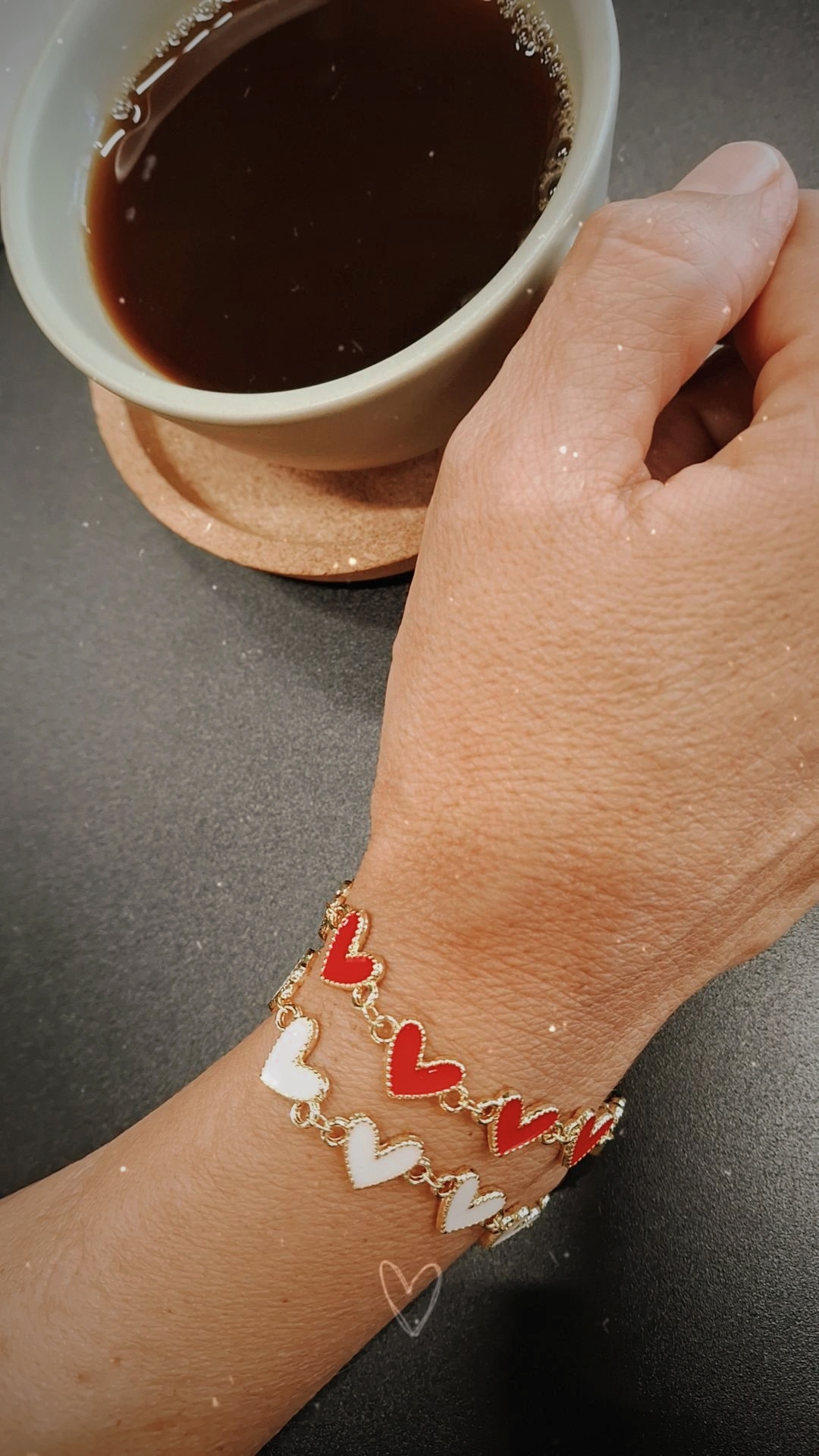 Pulsera de corazones