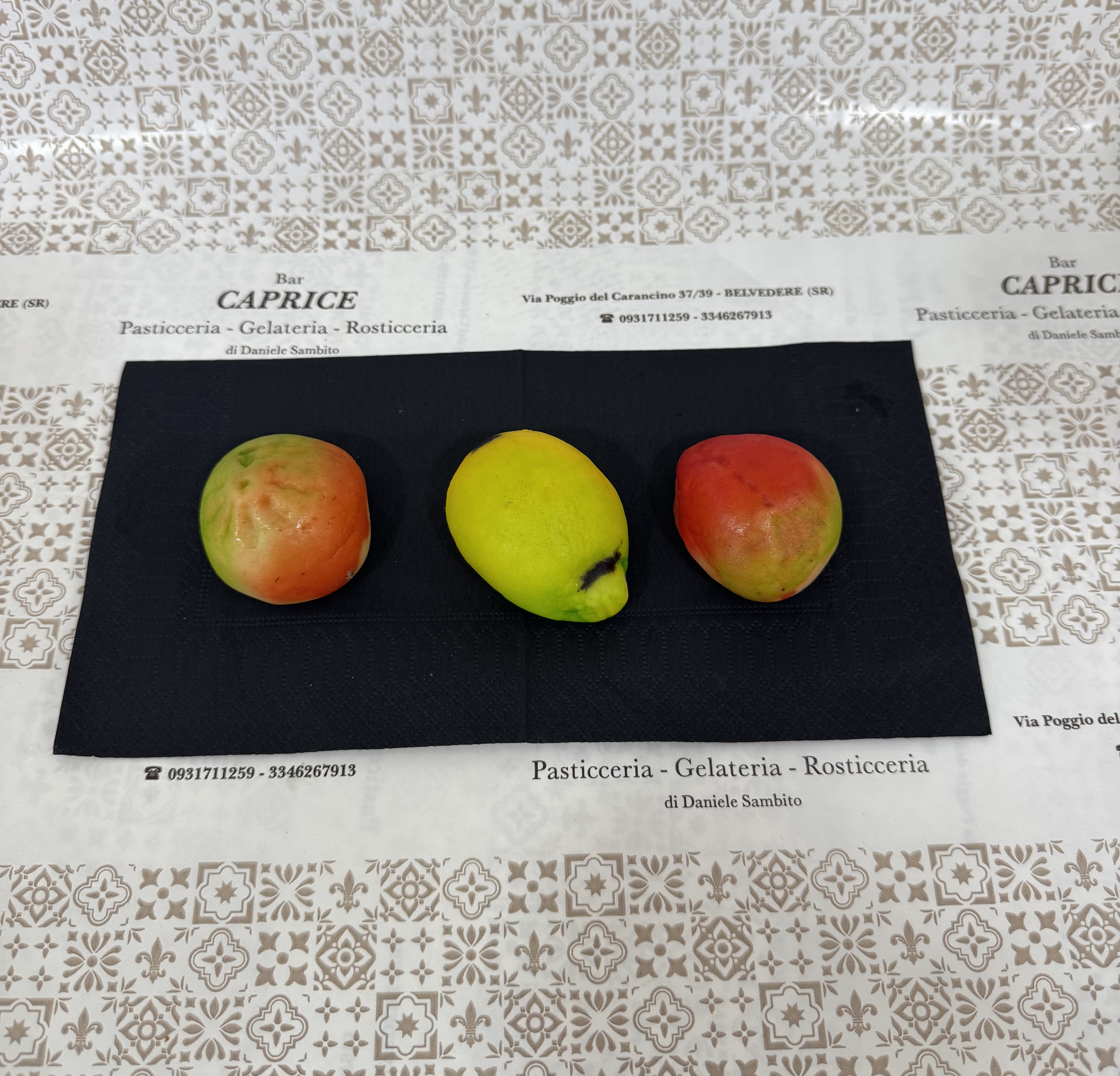 Scatola di frutta martorana da 0,5 kg