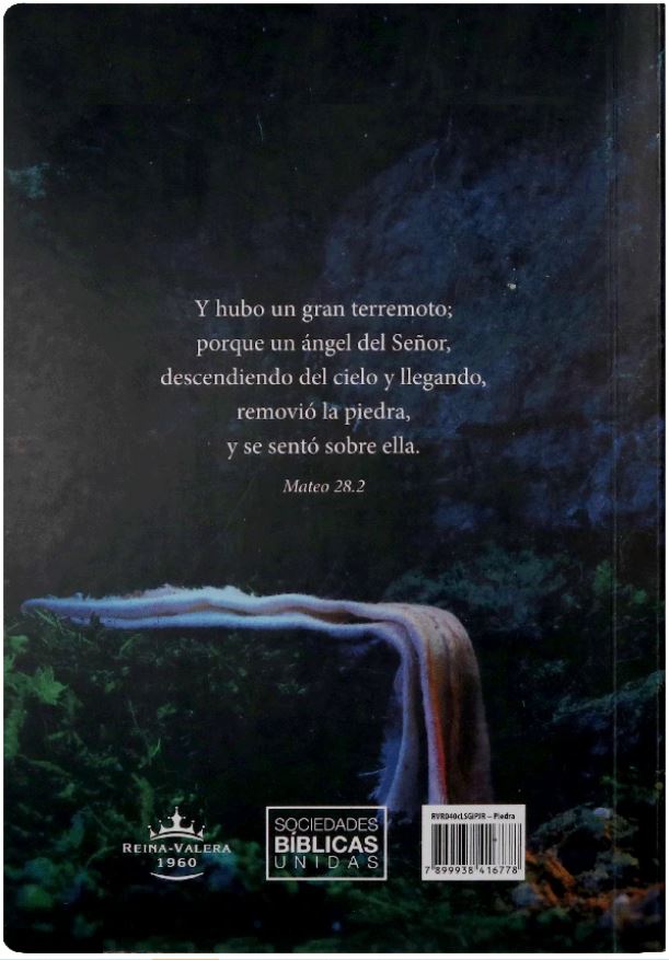 Biblia Reina Valera 1960 Letra Super Gigante Piedra Removida