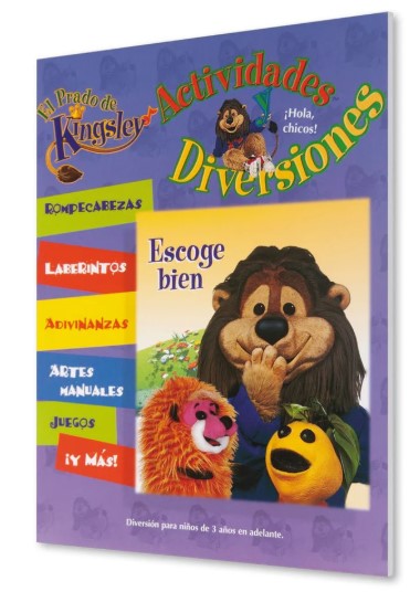 Libro Bíblico Para Colorear Niños Kingsley Escoge Bien