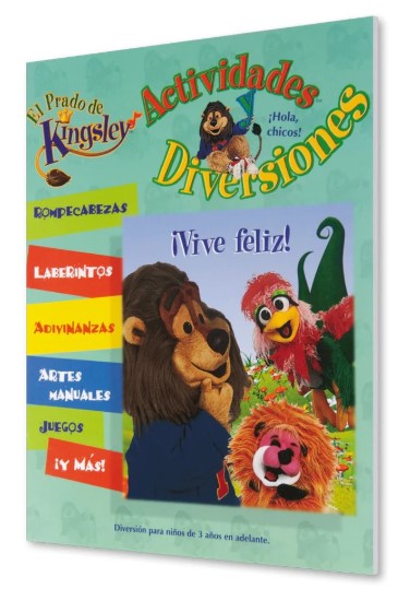 Libro Bíblico Para Colorear Niños Kingsley Vive Felíz