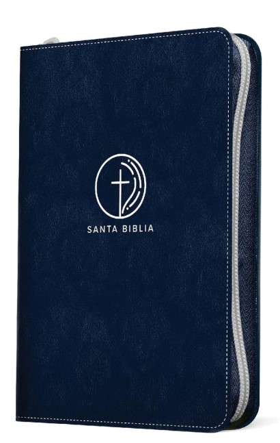 Biblia Nueva Traducción Viviente Letra Compacta PJR Cierre Azul