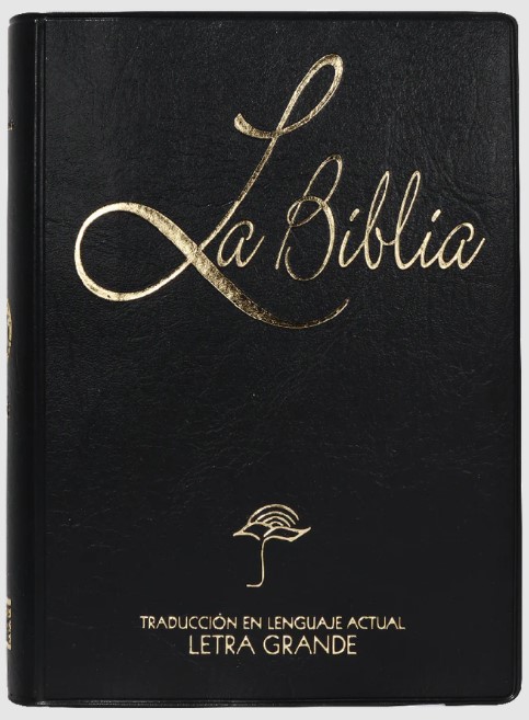 Biblia Traducción Lenguaje Actual Tapa Vinilica Negro Letra 10 puntos