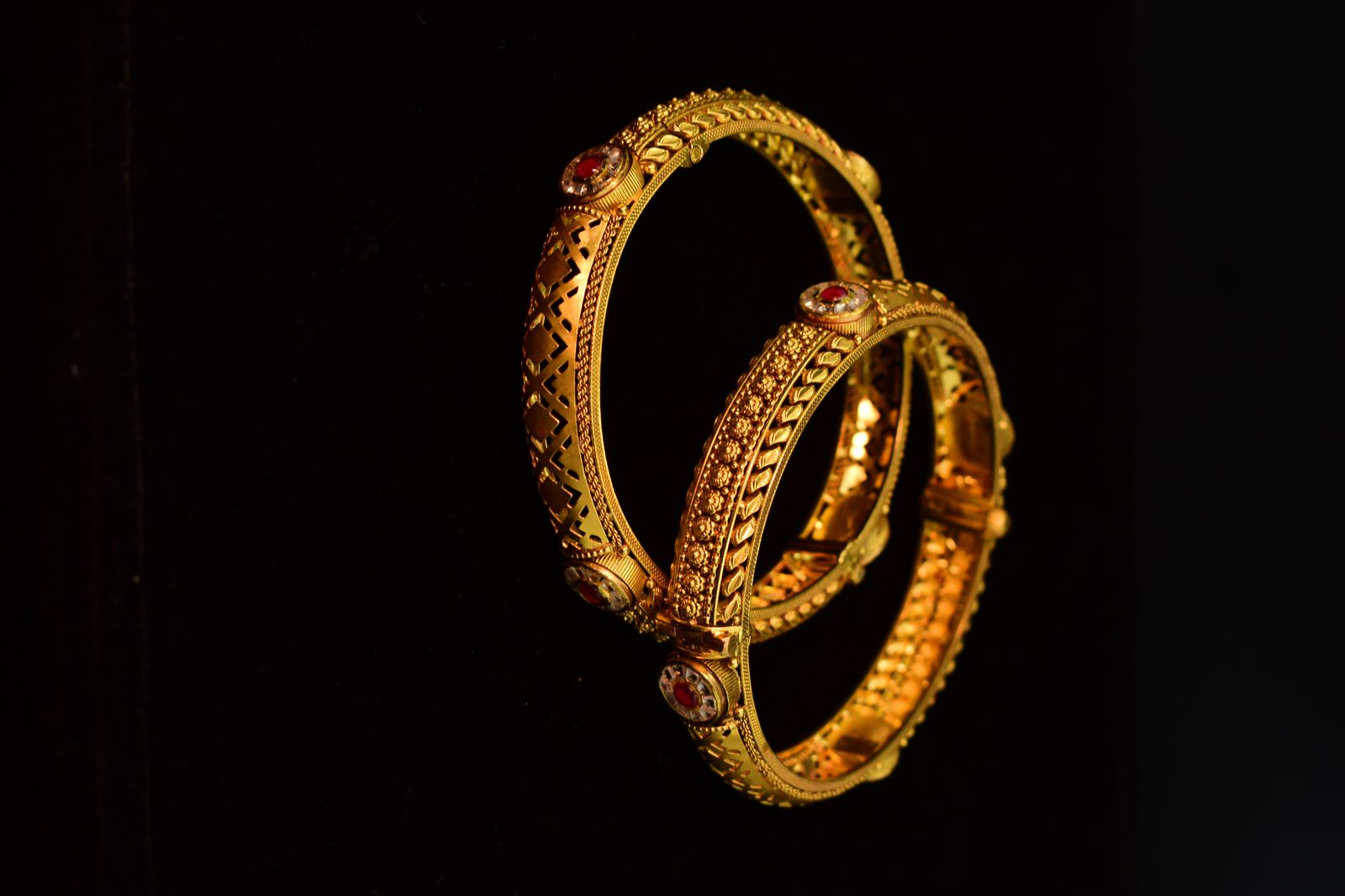 ANTIQUE GOLD BANGELS