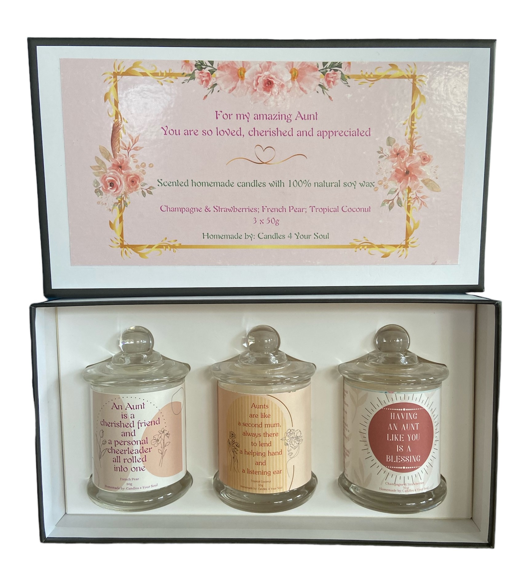 Aunt Candle Gift Box Set