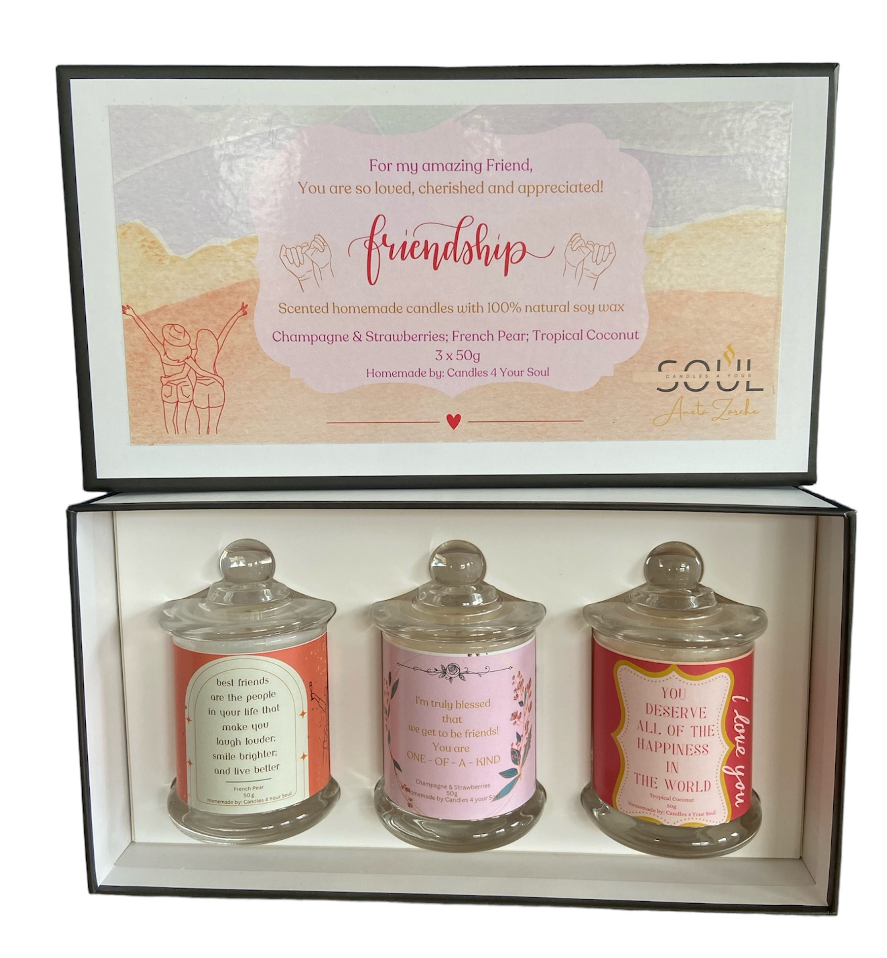 Friendship Candle Gift Box Set