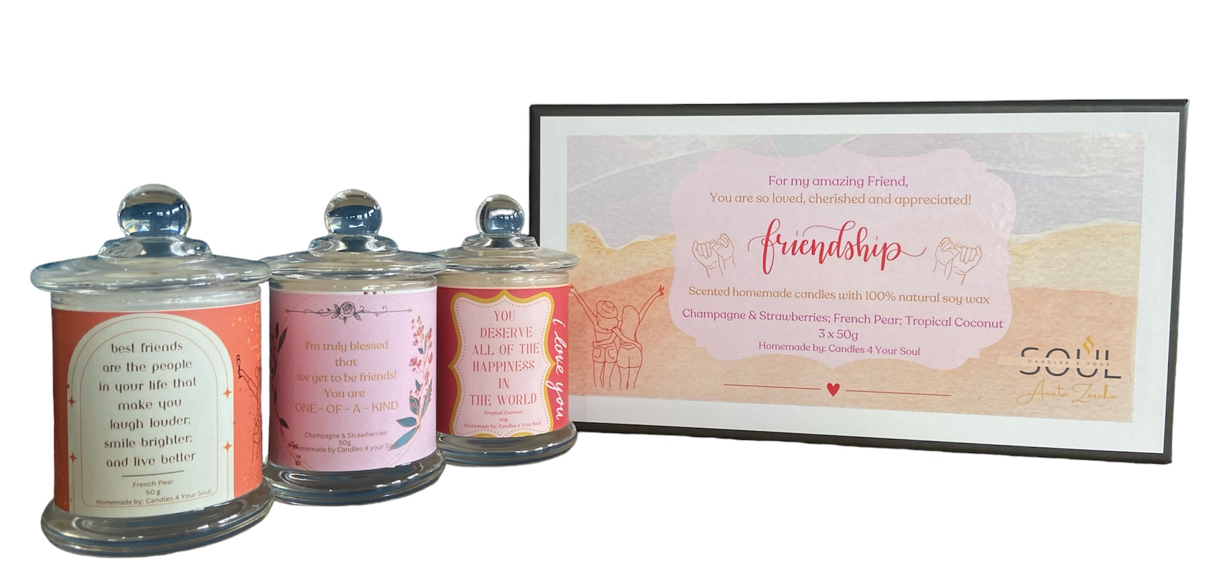 Friendship Candle Gift Box Set