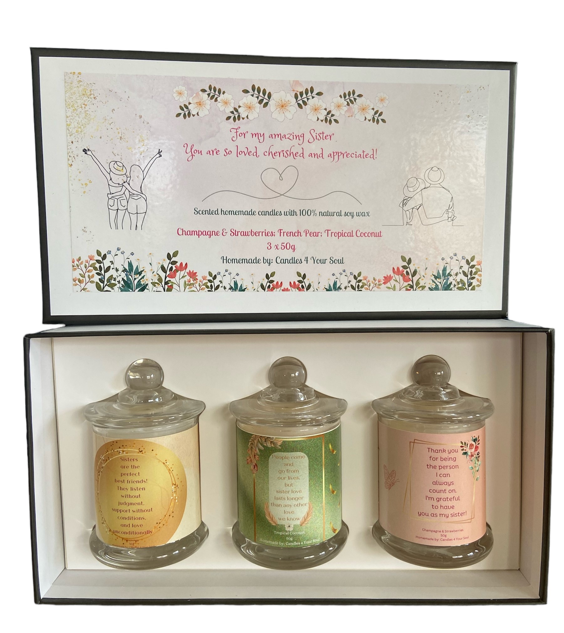 Sister Candle Gift Box Set