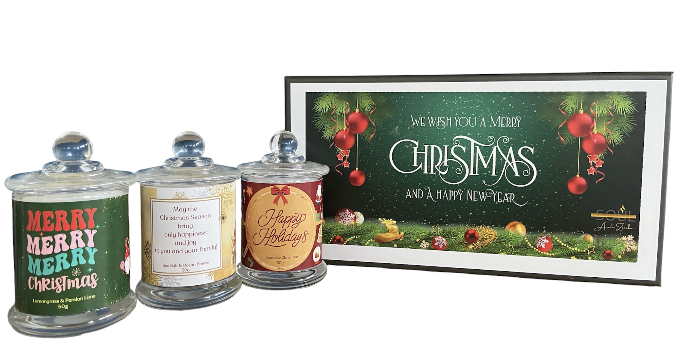 Christmas Candle Gift Box Set