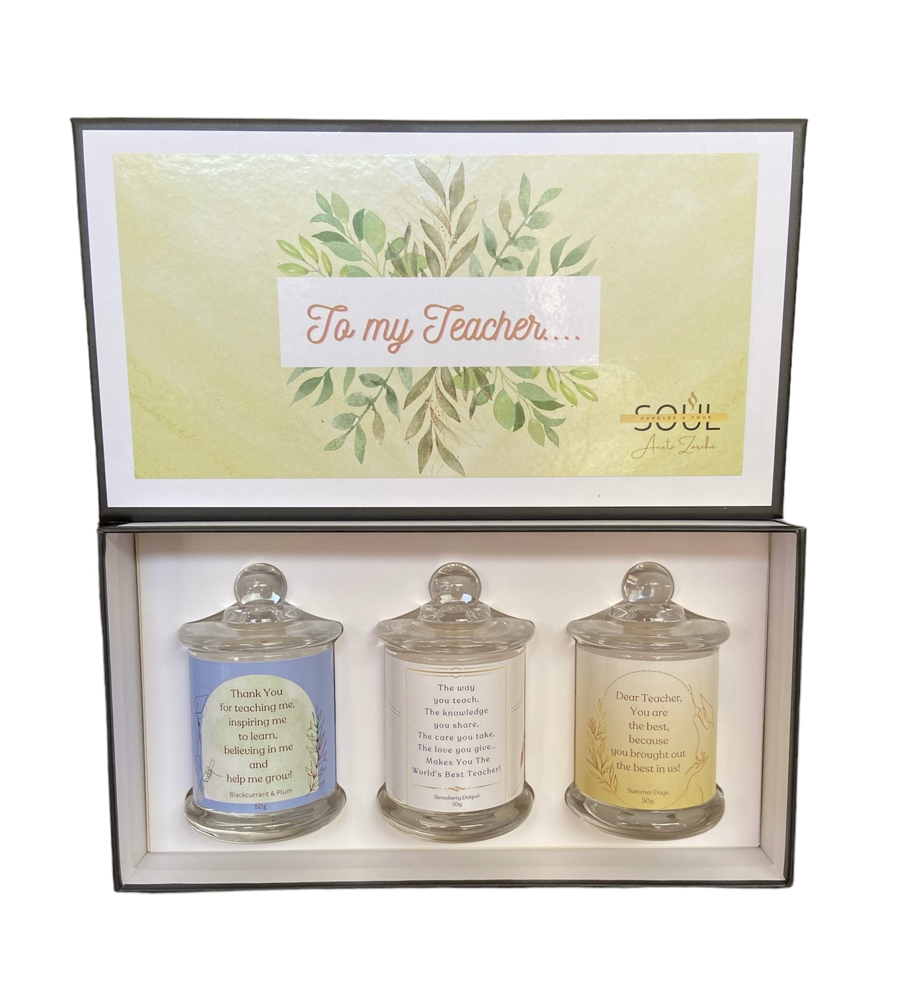 Teachers Candle Gift Box Set