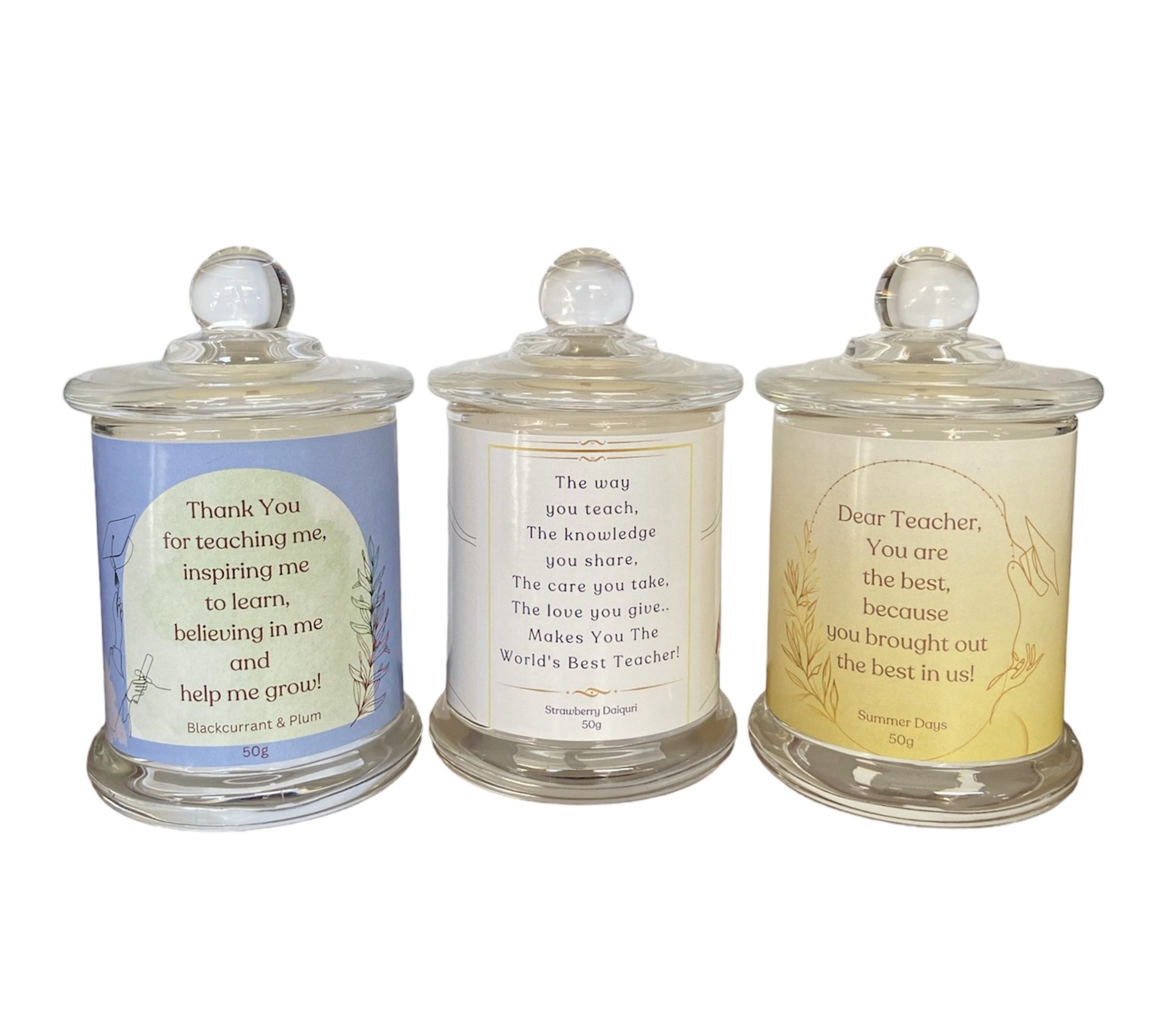 Teachers Candle Gift Box Set