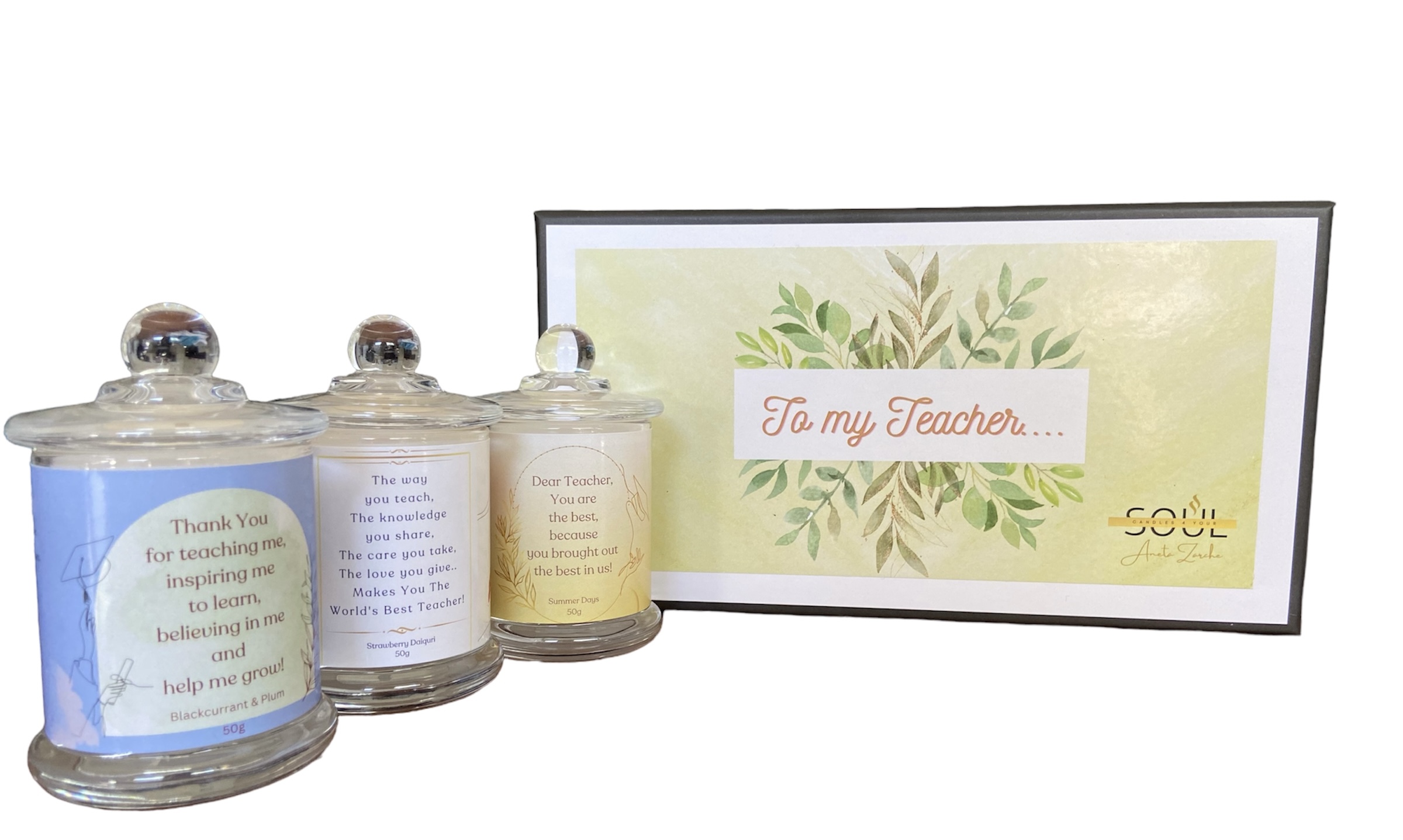 Teachers Candle Gift Box Set
