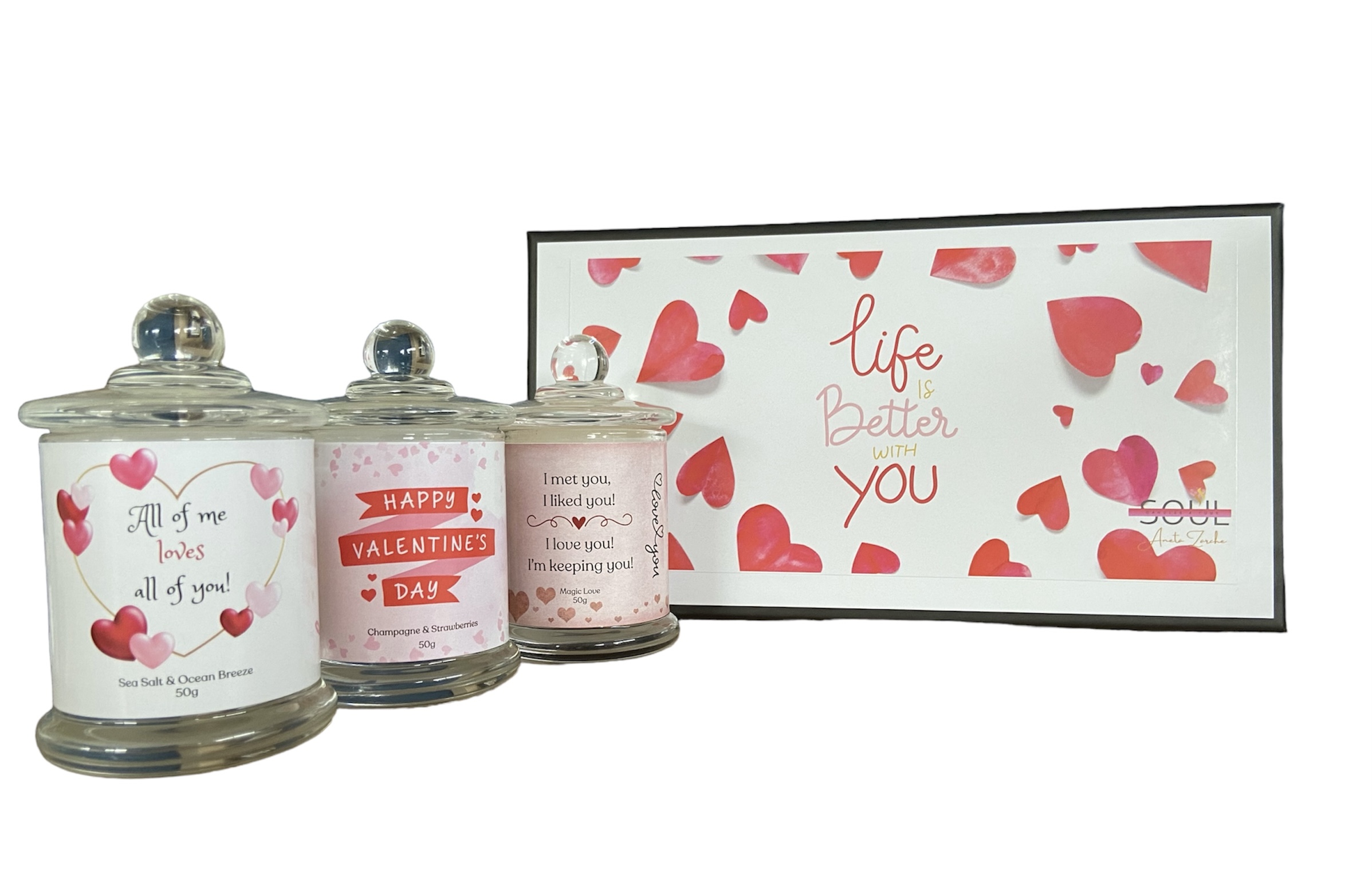 Valentine's Day Candle Gift Box Set