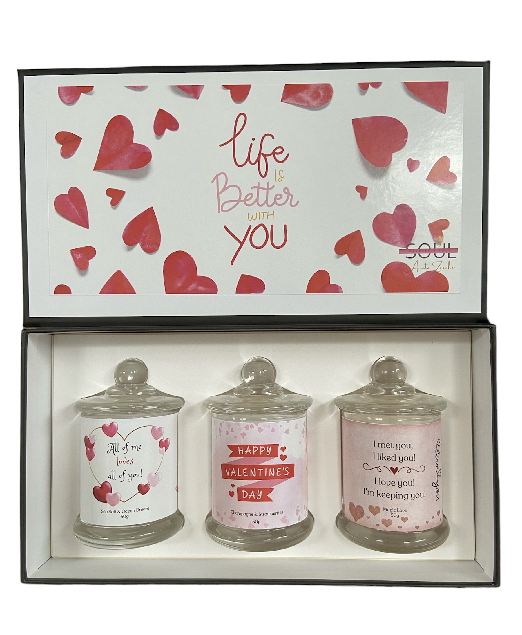 Valentine's Day Candle Gift Box Set