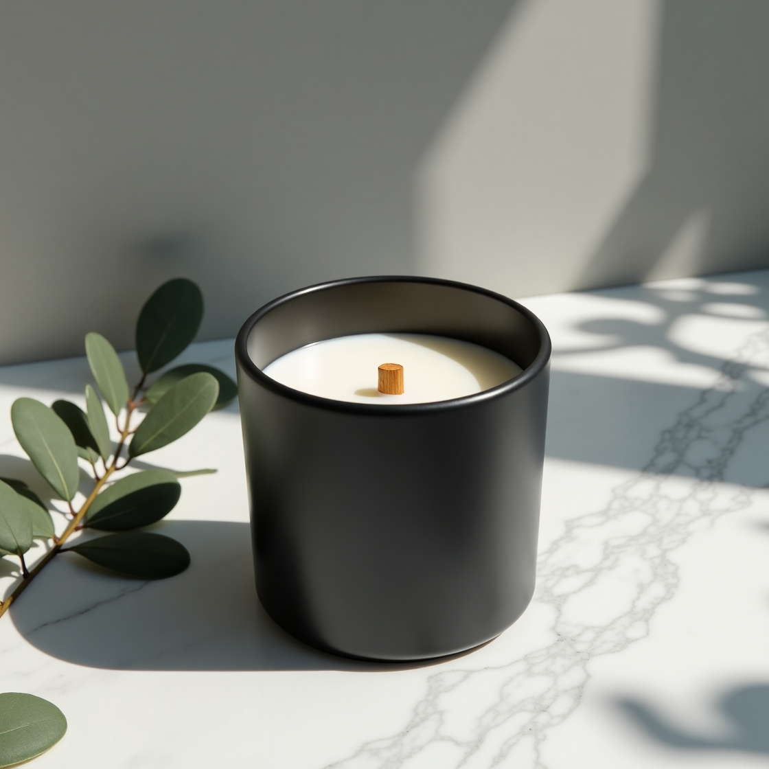 Black Matte Minimalist Candle